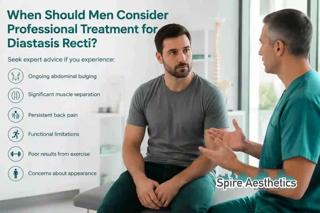 When Should Men Consider Professional Treatment for Diastasis Recti Canterbury?