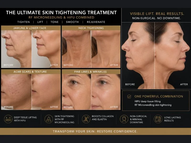 Results of combined treatment for the ultimate skin tightening treatment Canterbury