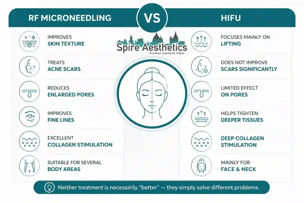 RF Microneedling vs HIFU: Which Treatment Gives Better Results Canterbury?